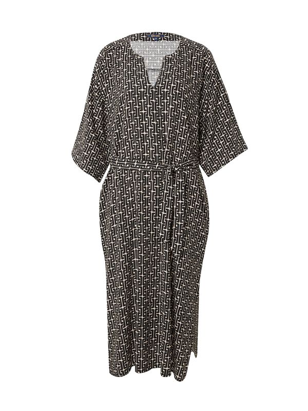 King Louie King Louie Рокля 'Kiki Kaftan Frankie'  черно / бяло