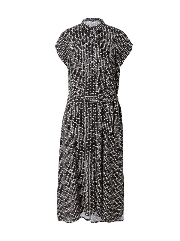 King Louie King Louie Рокля тип риза 'Amy'  черно / бяло