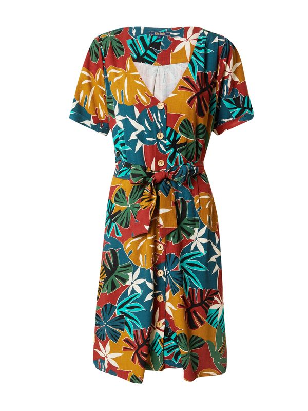 King Louie King Louie Рокля тип риза 'Edie'  морскосиньо / коняк / червено / бяло