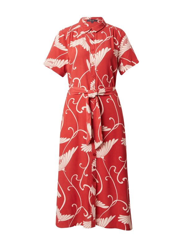 King Louie King Louie Рокля тип риза 'Olive Pixy'  тъмно коралово / бяло