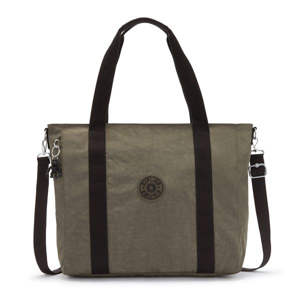 KIPLING KIPLING "Чанта тип ""Shopper""" 'Asseni'  каки / черно