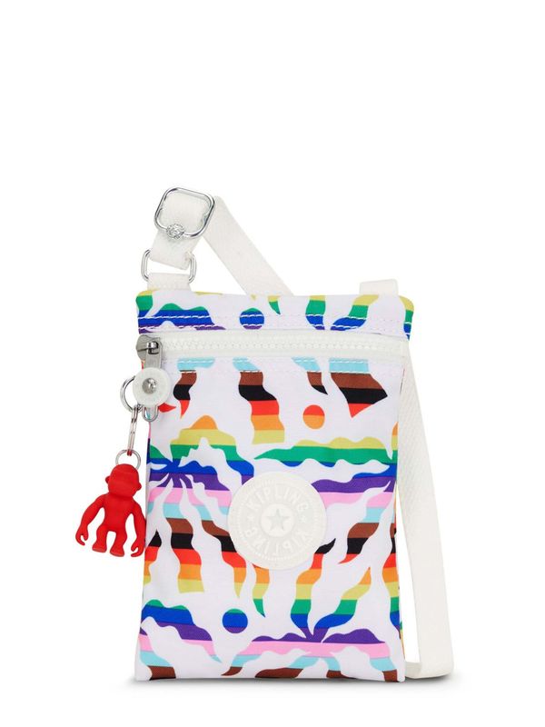 KIPLING KIPLING Чанта за през рамо тип преметка 'Afia'  пъстро / бяло