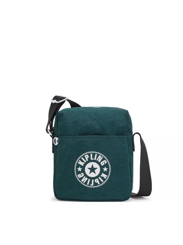KIPLING KIPLING Чанта за през рамо тип преметка 'CHAZ'  тъмнозелено / бяло