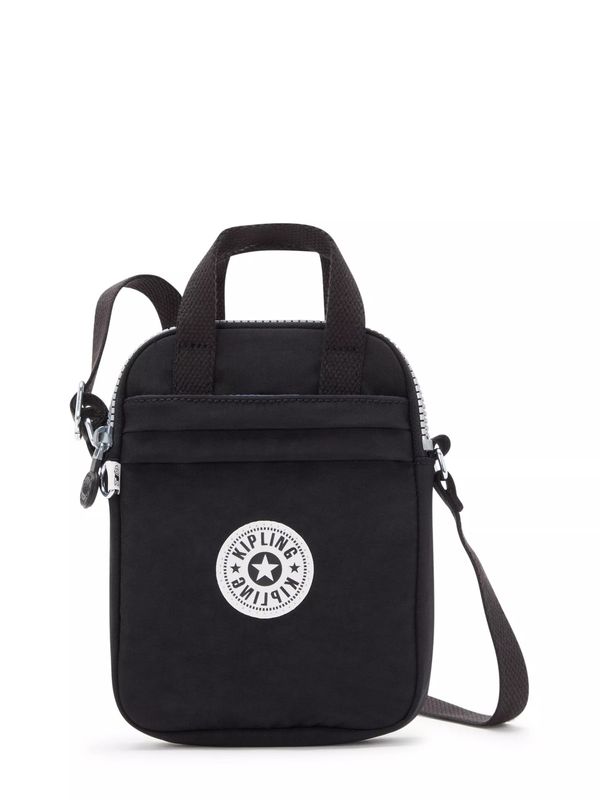 KIPLING KIPLING Чанта за през рамо тип преметка 'LEVY'  черно / бяло