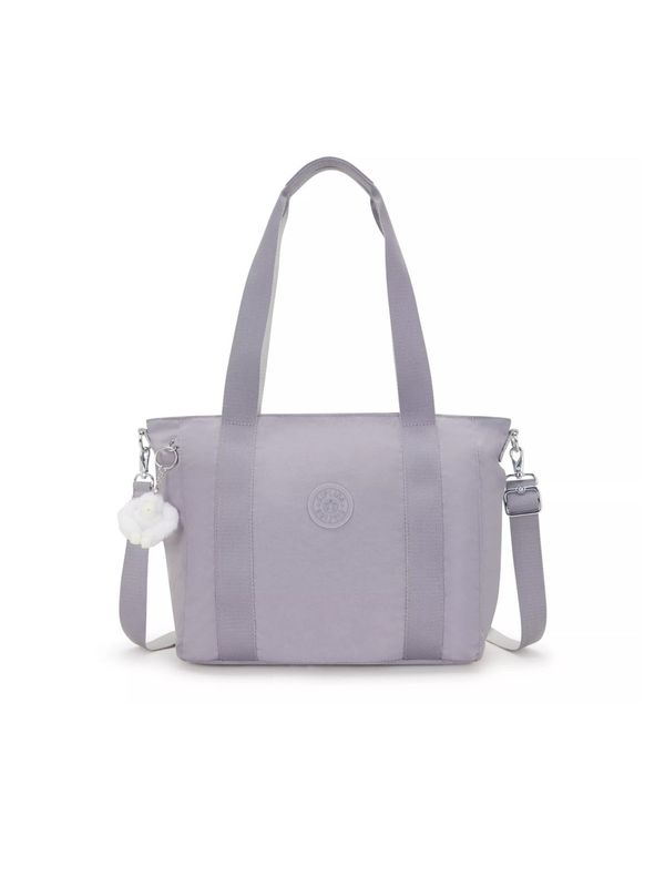 KIPLING KIPLING Дамска чанта 'ASSENI'  светлосиво / бяло
