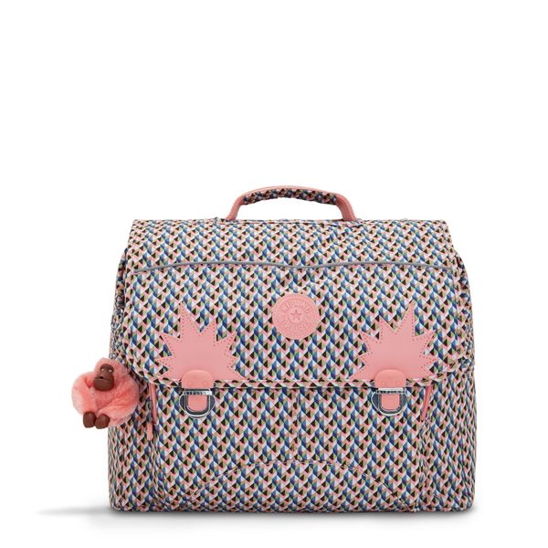 KIPLING KIPLING Раница 'Iniko'  опушено синьо / кралско синьо / светлозелено / светлорозово / черно