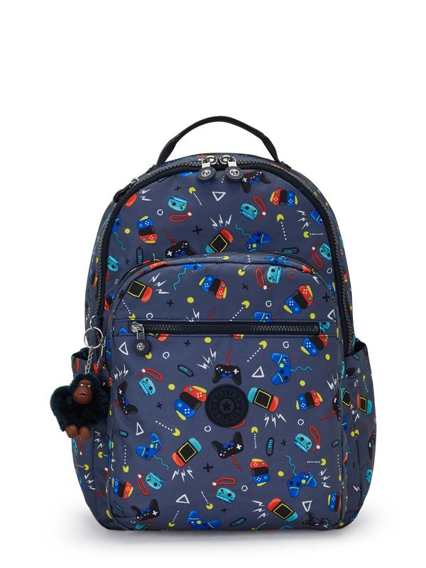 KIPLING KIPLING Раница 'Seoul'  синьо / нейви синьо / жълто / оранжево