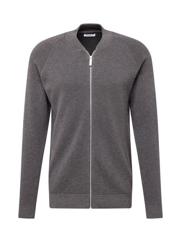 KnowledgeCotton Apparel KnowledgeCotton Apparel Плетена жилетка  тъмносиво