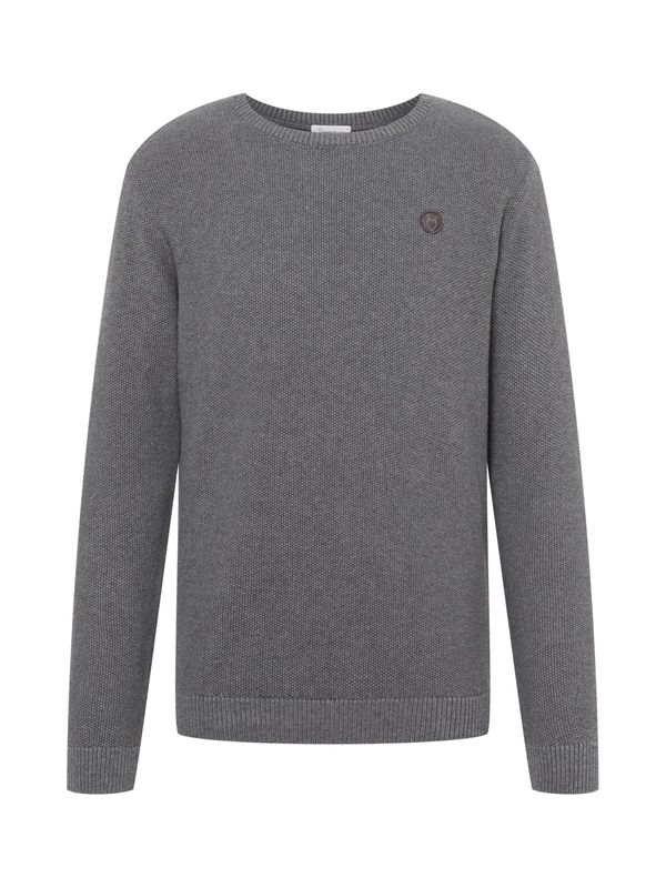 KnowledgeCotton Apparel KnowledgeCotton Apparel Пуловер 'FORREST'  сив меланж