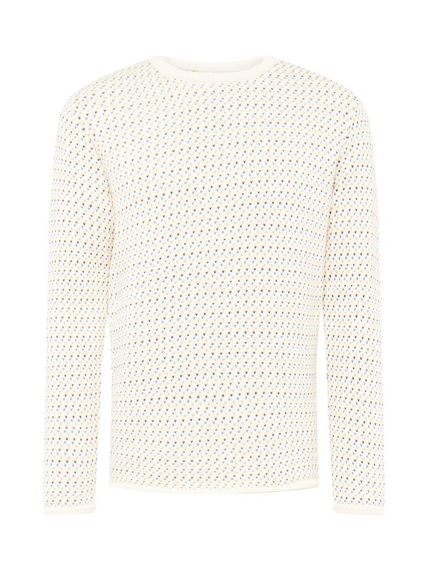 KnowledgeCotton Apparel KnowledgeCotton Apparel Пуловер  небесносиньо / жълто / маслина / естествено бяло
