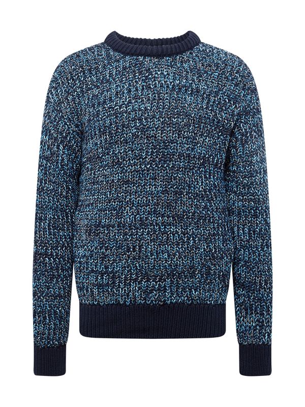 KnowledgeCotton Apparel KnowledgeCotton Apparel Пуловер  нейви синьо / светлосиньо / бяло