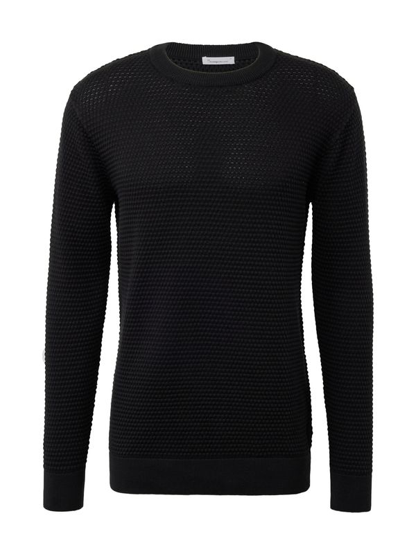 KnowledgeCotton Apparel KnowledgeCotton Apparel Пуловер 'Vagn'  черно