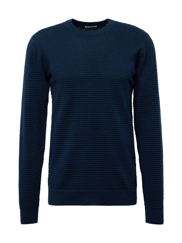 KnowledgeCotton Apparel KnowledgeCotton Apparel Пуловер 'Vagn'  тъмносиньо