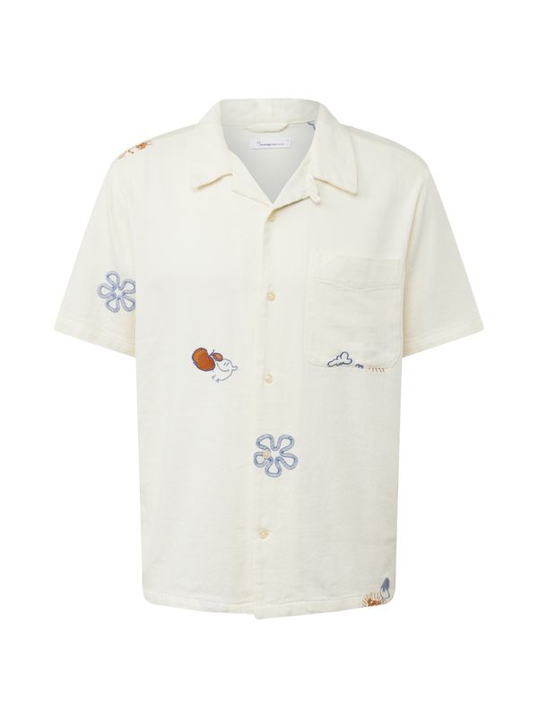 KnowledgeCotton Apparel KnowledgeCotton Apparel Риза  бежово / светлосиньо / червено