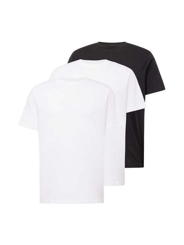 KnowledgeCotton Apparel KnowledgeCotton Apparel Тениска  черно / бяло