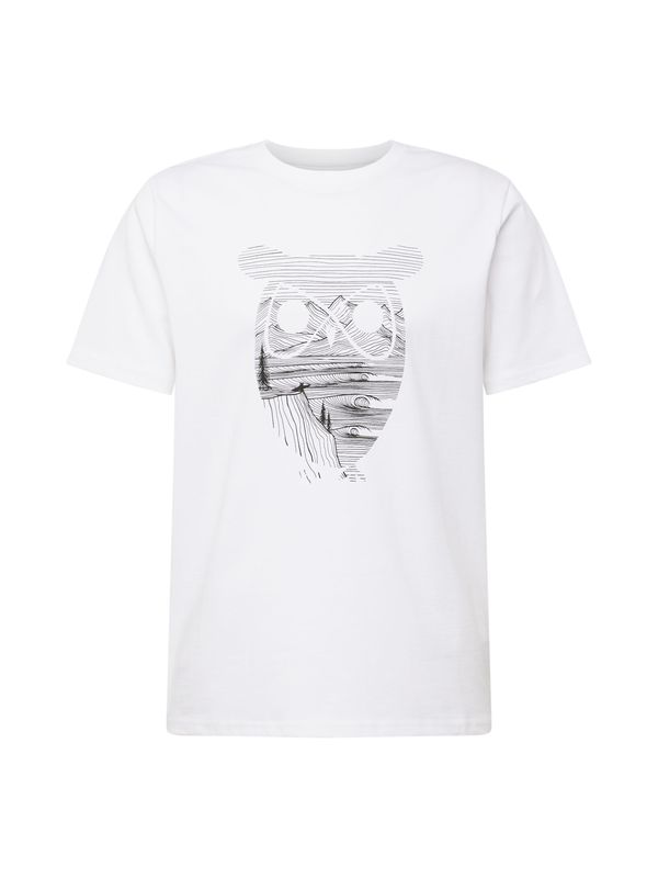 KnowledgeCotton Apparel KnowledgeCotton Apparel Тениска  черно / бяло