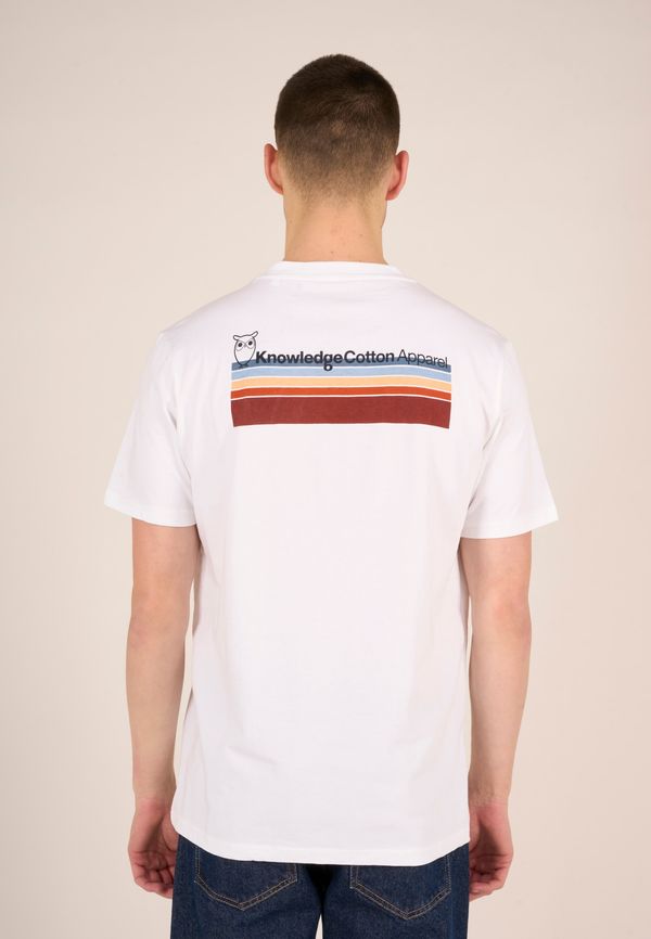 KnowledgeCotton Apparel KnowledgeCotton Apparel Тениска  червено / винено червено / черно / бяло