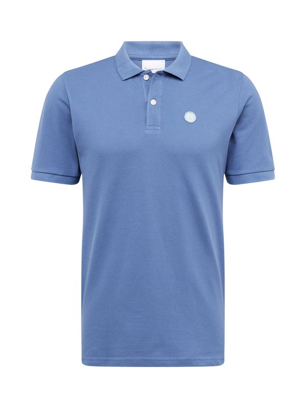 KnowledgeCotton Apparel KnowledgeCotton Apparel Тениска 'ROWAN'  опушено синьо