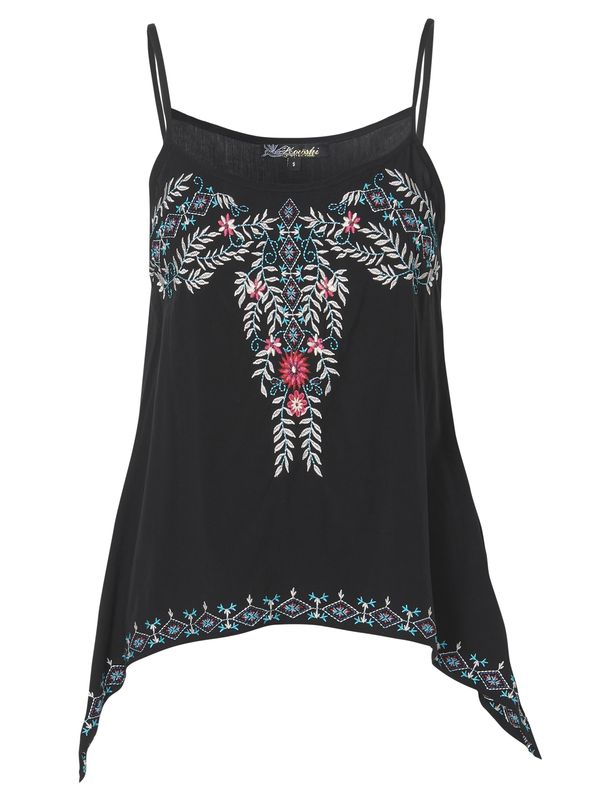 KOROSHI KOROSHI Блуза  аквамарин / розе / черно / бяло