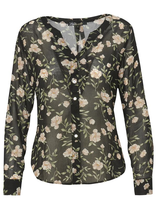 KOROSHI KOROSHI Блуза  бежово / зелено / черно