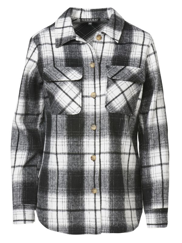 KOROSHI KOROSHI Блуза  черно / бяло