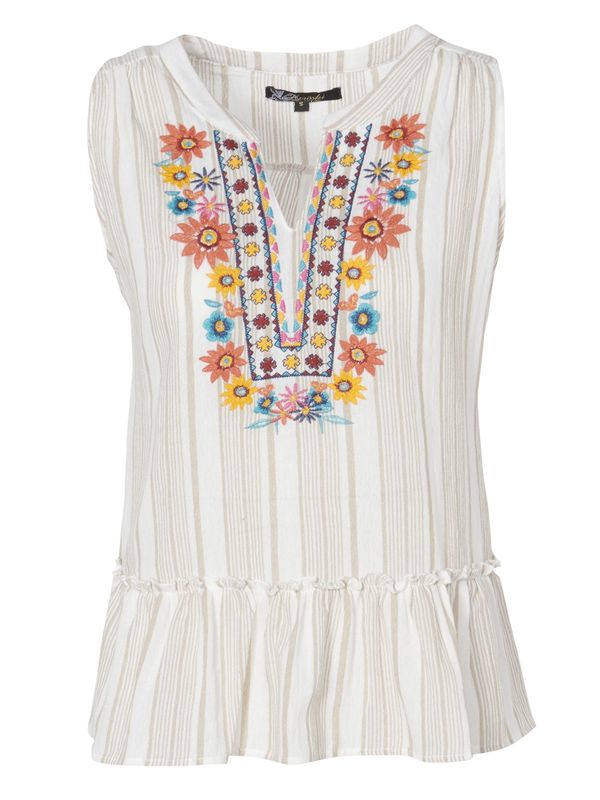 KOROSHI KOROSHI Блуза  кремаво / тъмнобежово / пъстро / кайсия