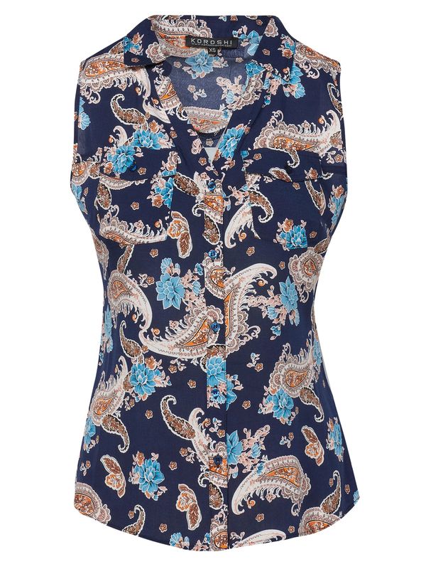 KOROSHI KOROSHI Блуза  морскосиньо