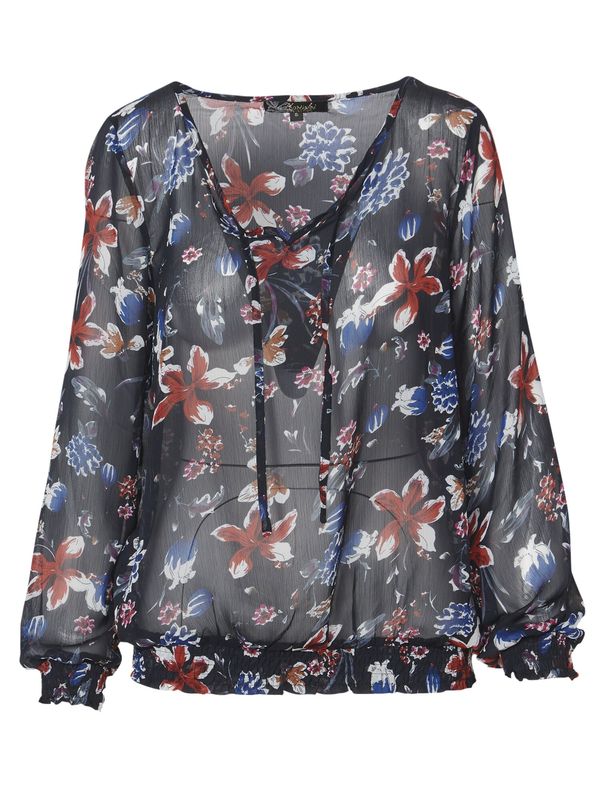 KOROSHI KOROSHI Блуза  синьо / нейви синьо / червено / бяло