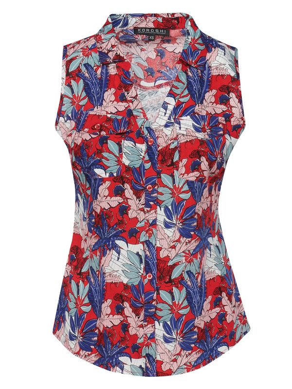 KOROSHI KOROSHI Блуза  светлосиньо / тъмносиньо / червено / бяло