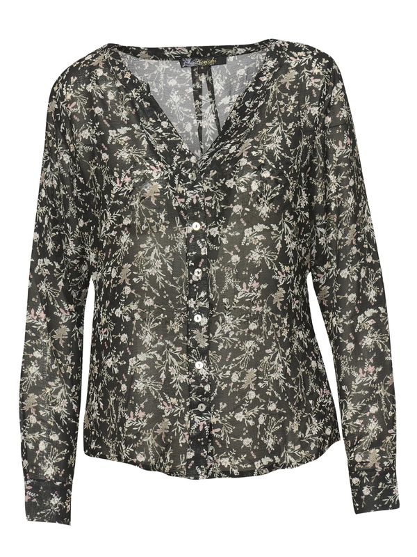 KOROSHI KOROSHI Блуза  зелено / черно / бяло