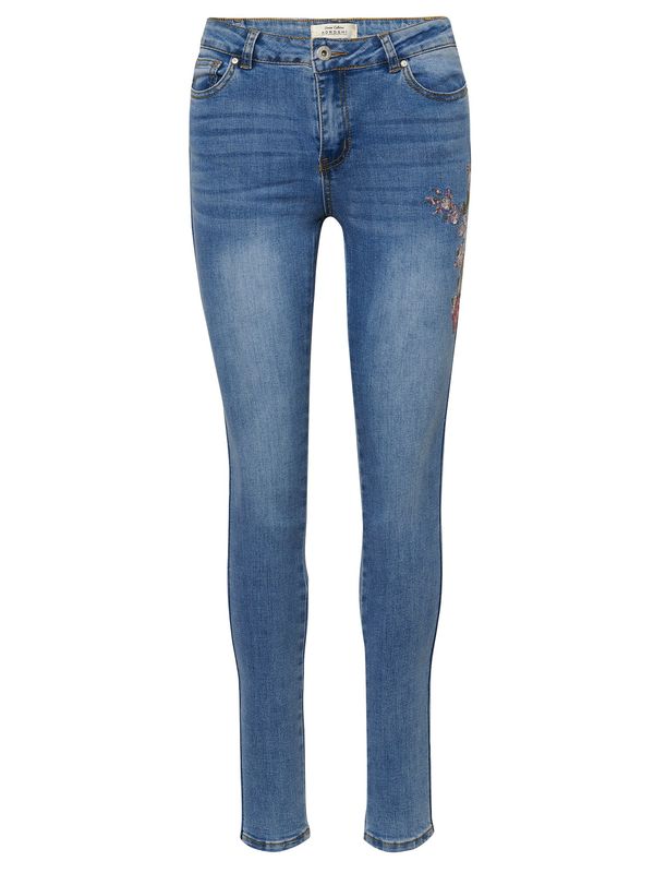 KOROSHI KOROSHI Дънки  син деним / пъстро