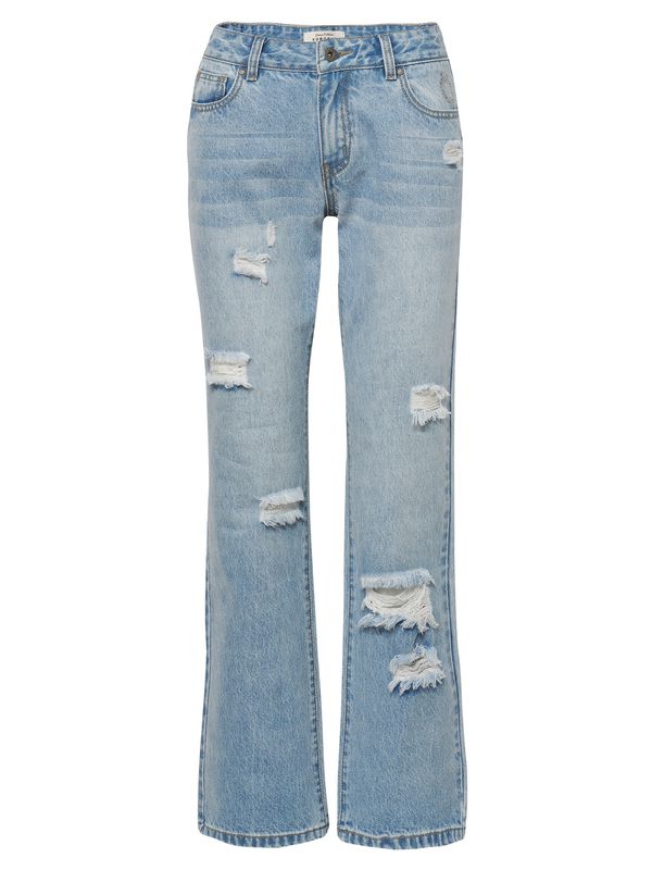 KOROSHI KOROSHI Дънки  светлосиньо / бяло