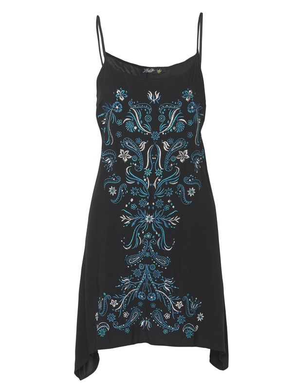 KOROSHI KOROSHI Лятна рокля  тюркоазен / черно / бяло