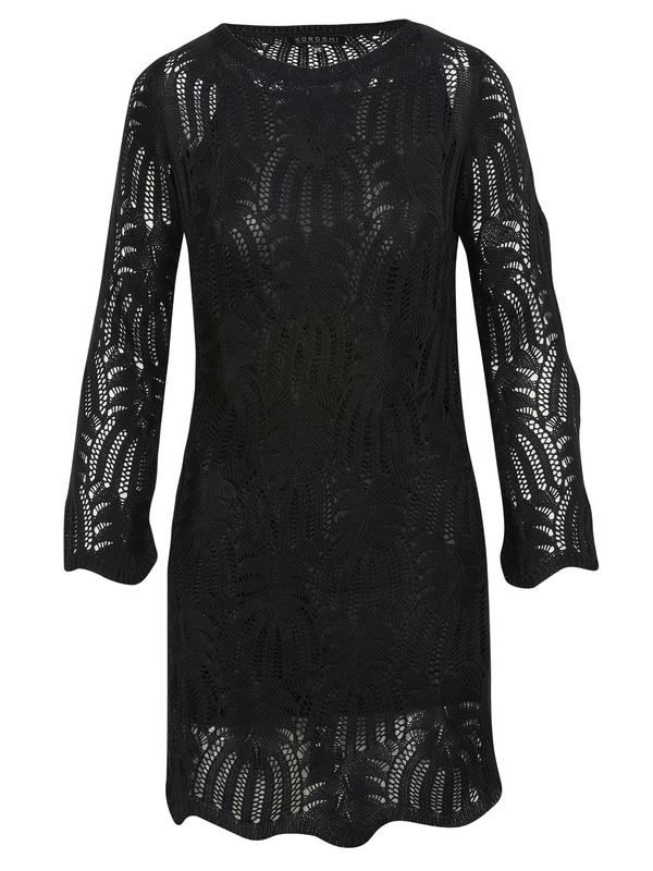 KOROSHI KOROSHI Плетена рокля  черно