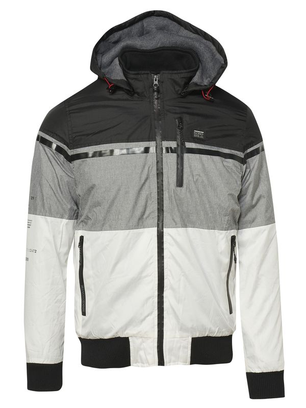 KOROSHI KOROSHI Преходно яке  светлосиво / черно / бяло