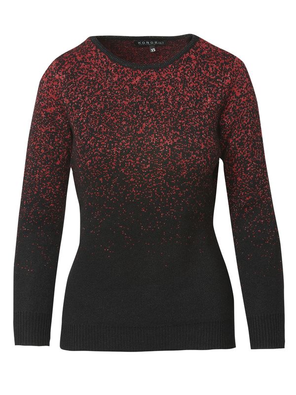 KOROSHI KOROSHI Пуловер  червено / черно