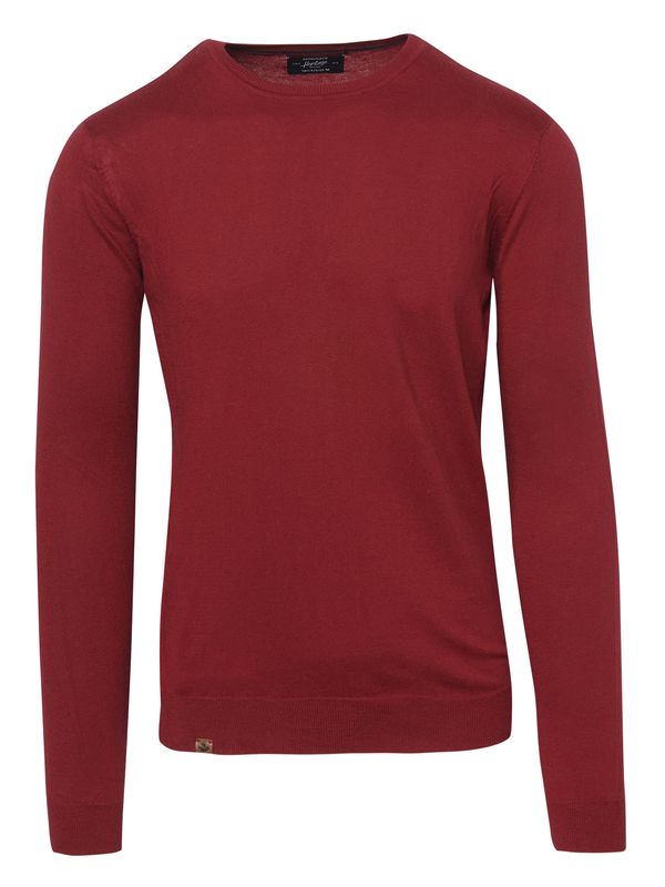 KOROSHI KOROSHI Пуловер  кафяво / рубинено червено