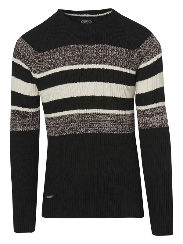 KOROSHI KOROSHI Пуловер  мока / черно / бяло