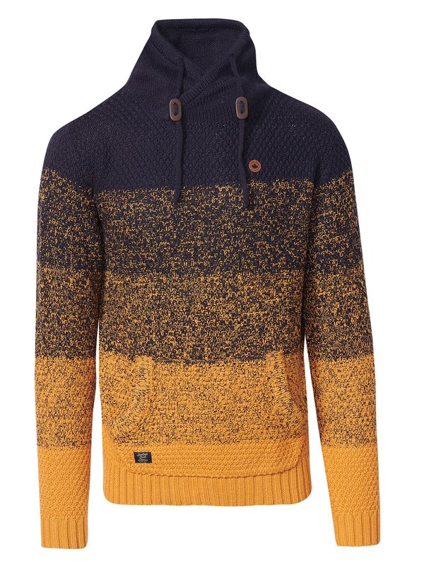 KOROSHI KOROSHI Пуловер  нейви синьо / оранжево