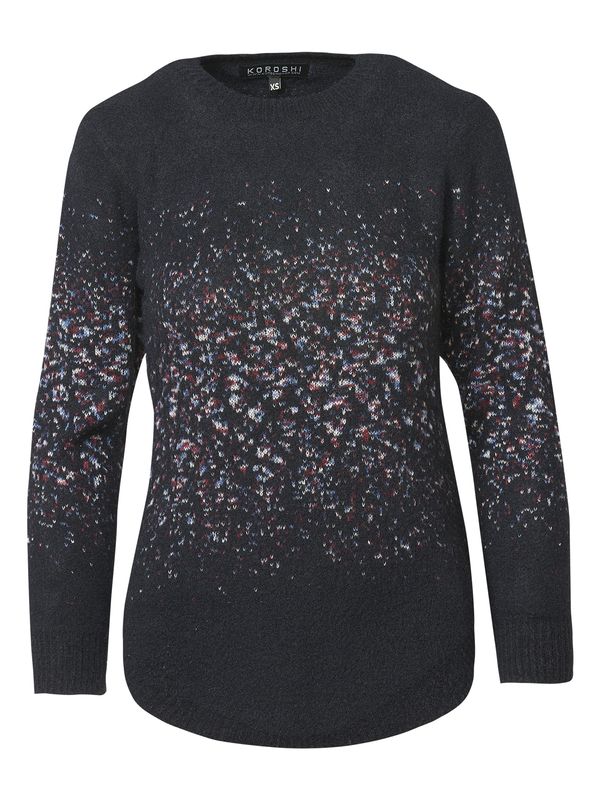 KOROSHI KOROSHI Пуловер  нейви синьо / пъстро