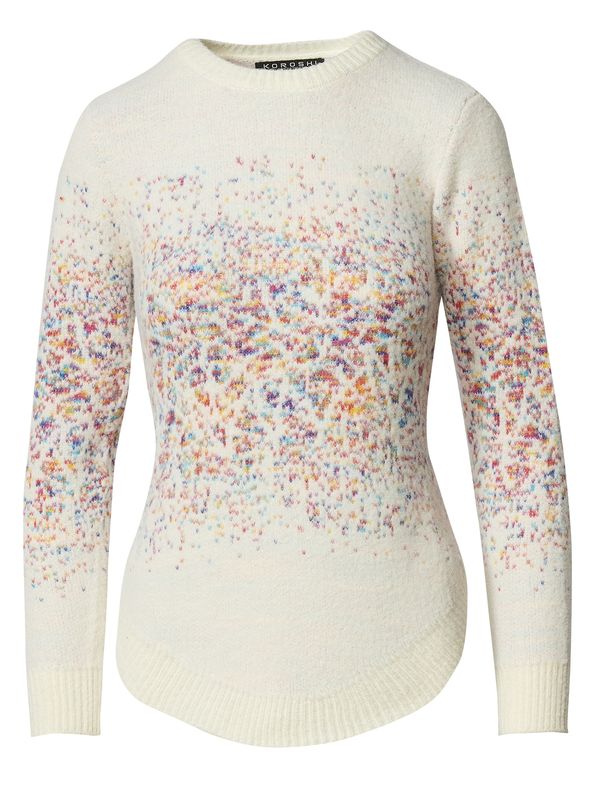 KOROSHI KOROSHI Пуловер  пъстро / мръсно бяло