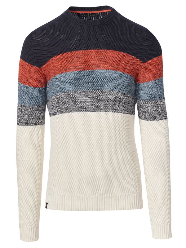KOROSHI KOROSHI Пуловер  светлобежово / нейви синьо / гълъбово синьо / ръждиво червено