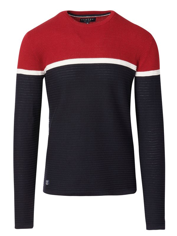 KOROSHI KOROSHI Пуловер  тъмносиньо / червено / бяло