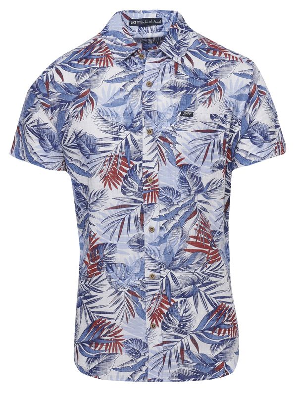 KOROSHI KOROSHI Риза  синьо / кафяво / бяло