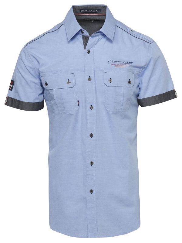 KOROSHI KOROSHI Риза  синьо / нейви синьо / червено