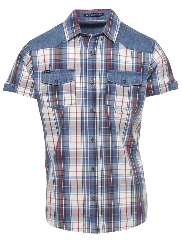 KOROSHI KOROSHI Риза  синьо / тъмночервено / бяло