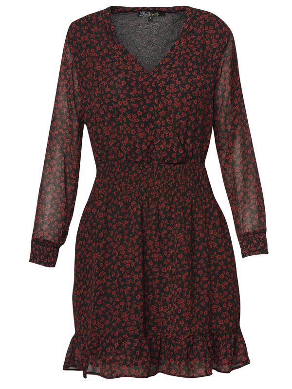 KOROSHI KOROSHI Рокля  бордо / черно