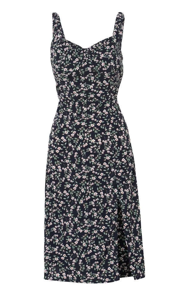 KOROSHI KOROSHI Рокля  тъмносиньо / зелено / червено / бяло