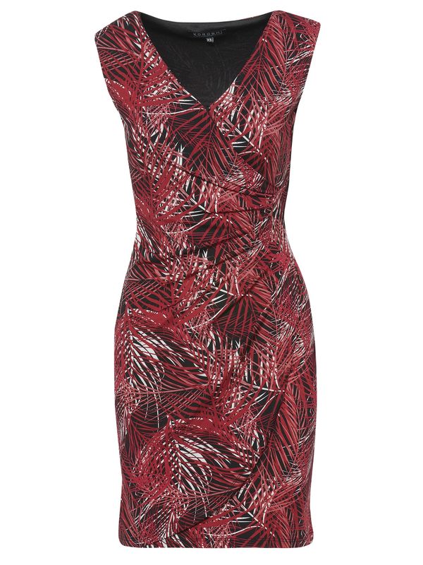 KOROSHI KOROSHI Рокля за коктейл  червено / черно / бяло