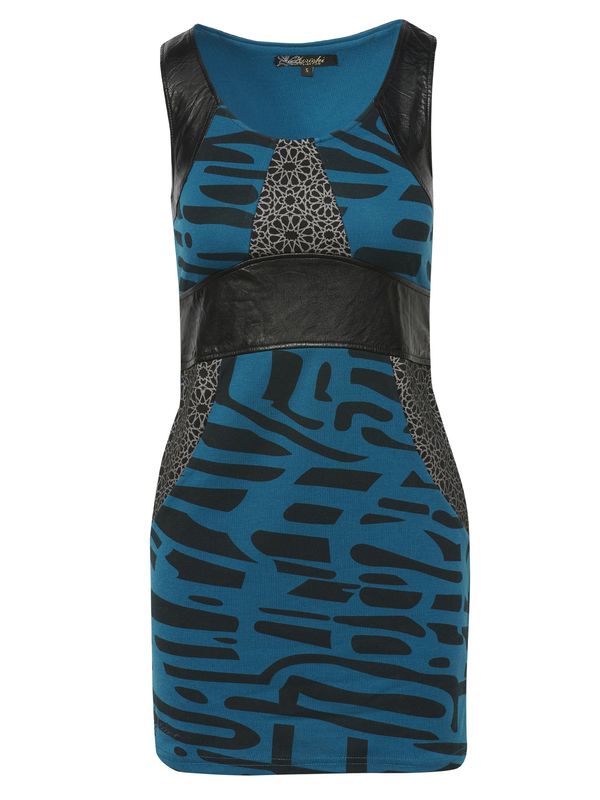 KOROSHI KOROSHI Рокля за коктейл  кобалтово синьо / черно